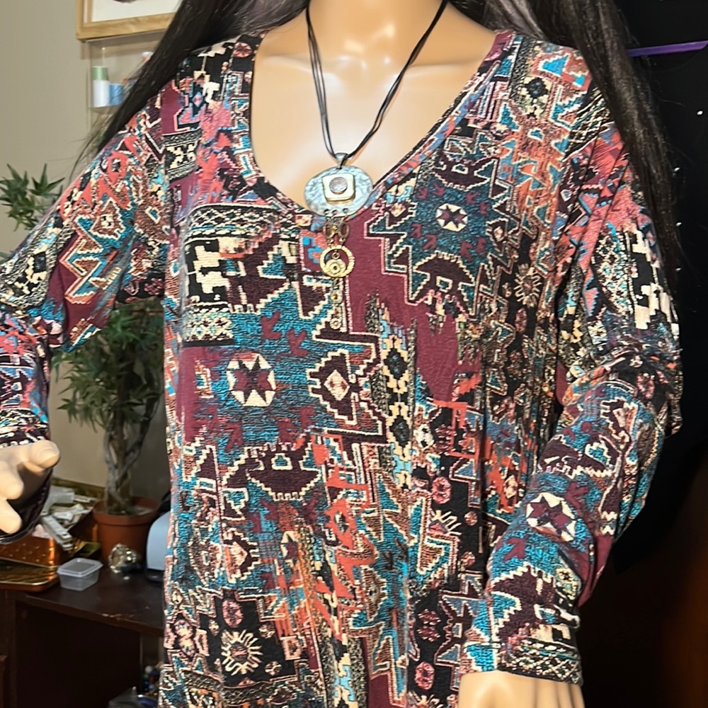 Large Indian print dress